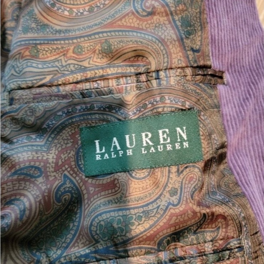 Ralph Lauren Purple Corduroy Blazer - Picture 6 of 12